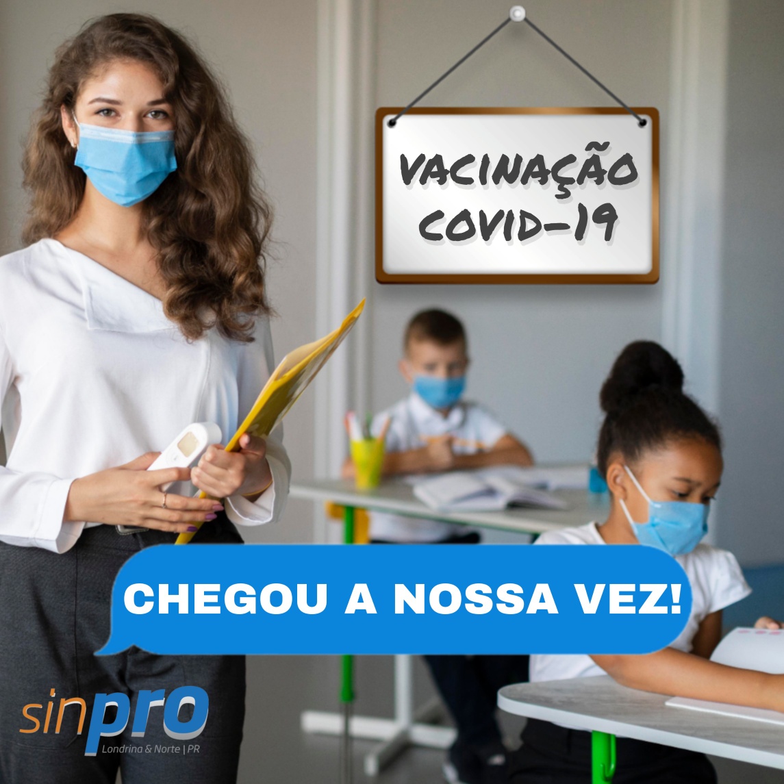 Vacinação para professores das particulares e CEIs